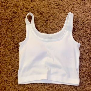 White athletic top